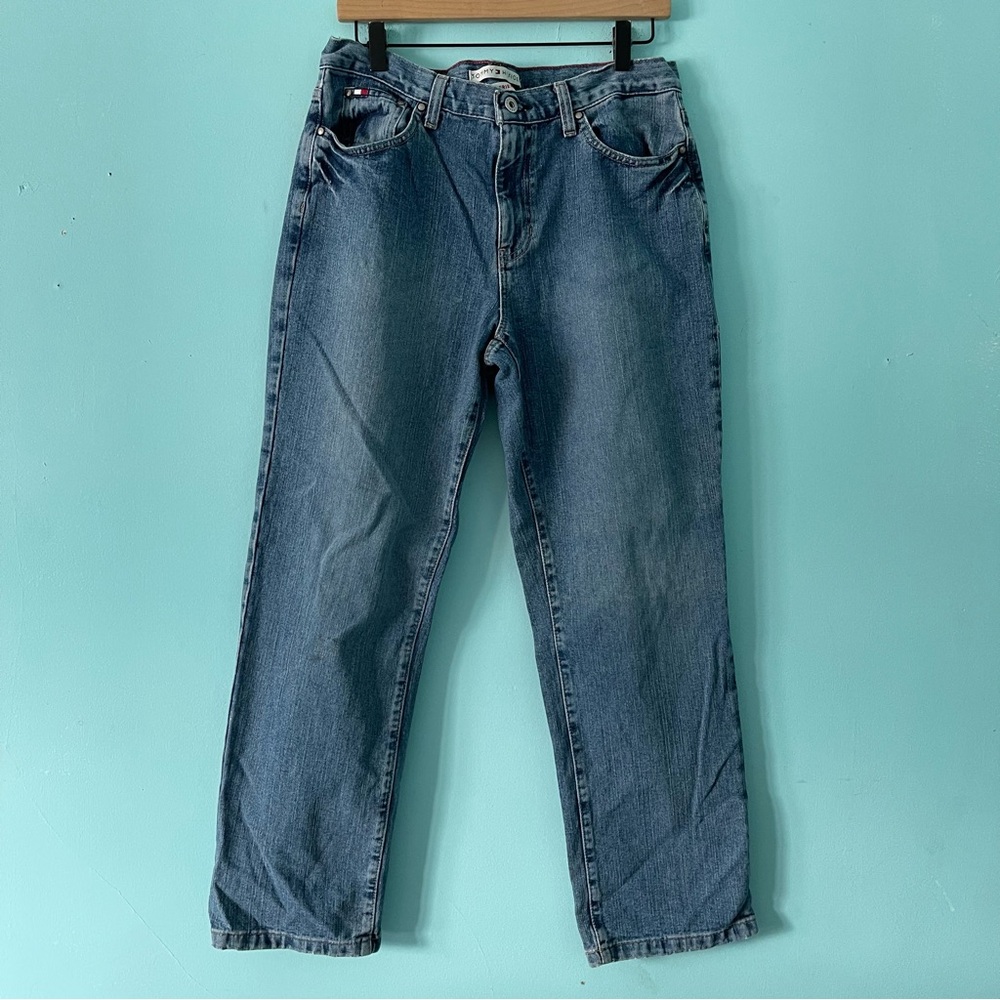 Tommy Hilfiger Vintage Loose Baggy Slouchy Boyfriend Tomgirl Denim Jean 10 W32